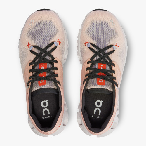 On Running Cloud Shoes Women's Cloud X 3-Rose | Sand