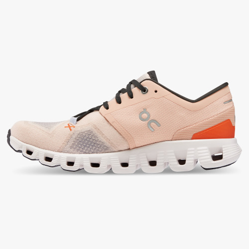 On Running Cloud Shoes Women's Cloud X 3-Rose | Sand