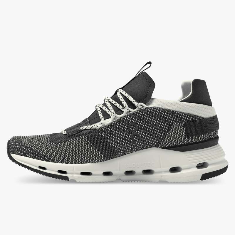 On Running Cloud Shoes Women's Cloudnova-Black | White