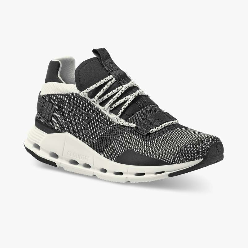 On Running Cloud Shoes Women's Cloudnova-Black | White