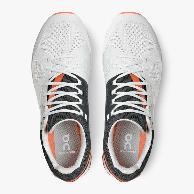 On Running Cloud Shoes Men's Cloudsurfer 6-Frost | Flame