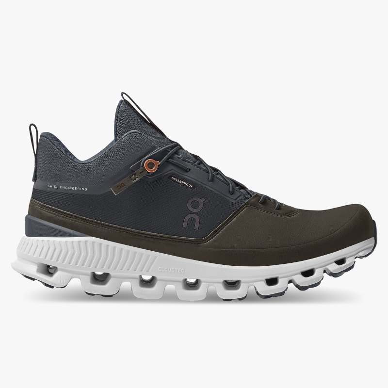 On Running Cloud Shoes Men's Cloud Hi Waterproof-Ink | Brown [Cloudink-brown1] - $99.96 : Cloud 