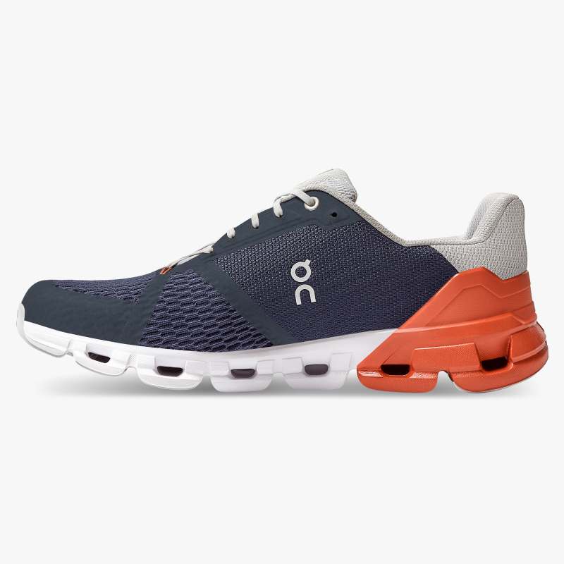On Running Cloud Shoes Men's Cloudflyer-Midnight | Rust - Click Image to Close