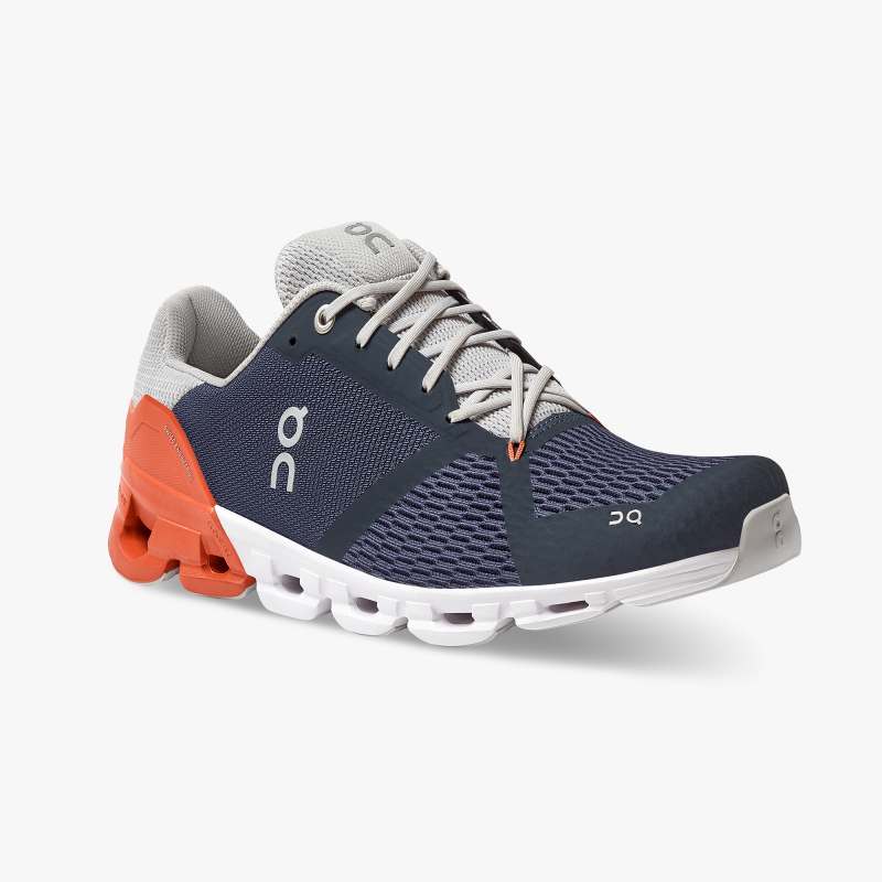 On Running Cloud Shoes Men's Cloudflyer-Midnight | Rust - Click Image to Close