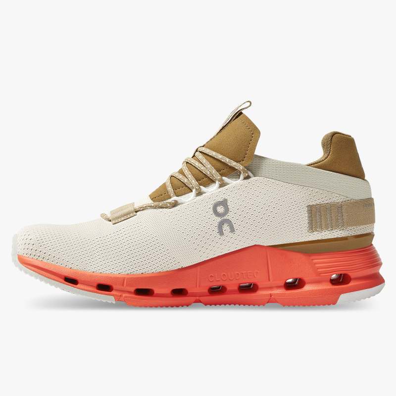 On Running Cloud Shoes Men's Cloudnova-Pearl | Flame