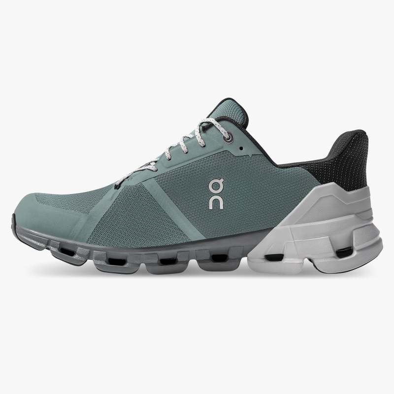 On Running Cloud Shoes Men's Cloudflyer Waterproof-Sea | Glacier