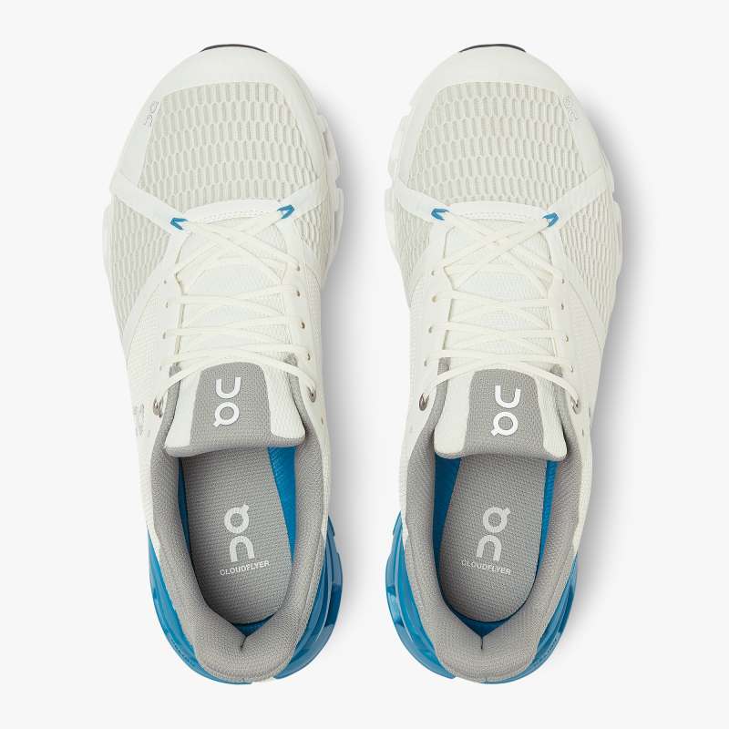 On Running Cloud Shoes Men's Cloudflyer-White | Blue